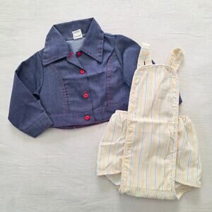 Vintage Sunsuit + Jacket Bundle 12 months